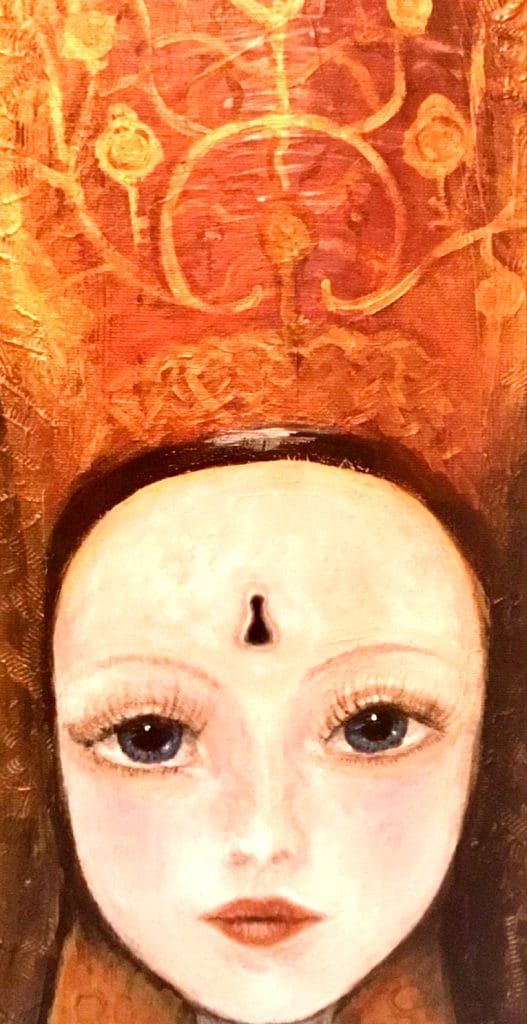 Princess,original painting,young woman portrait,acrylic painting,buy art