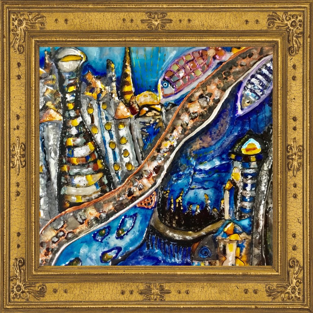 Stained glass painting