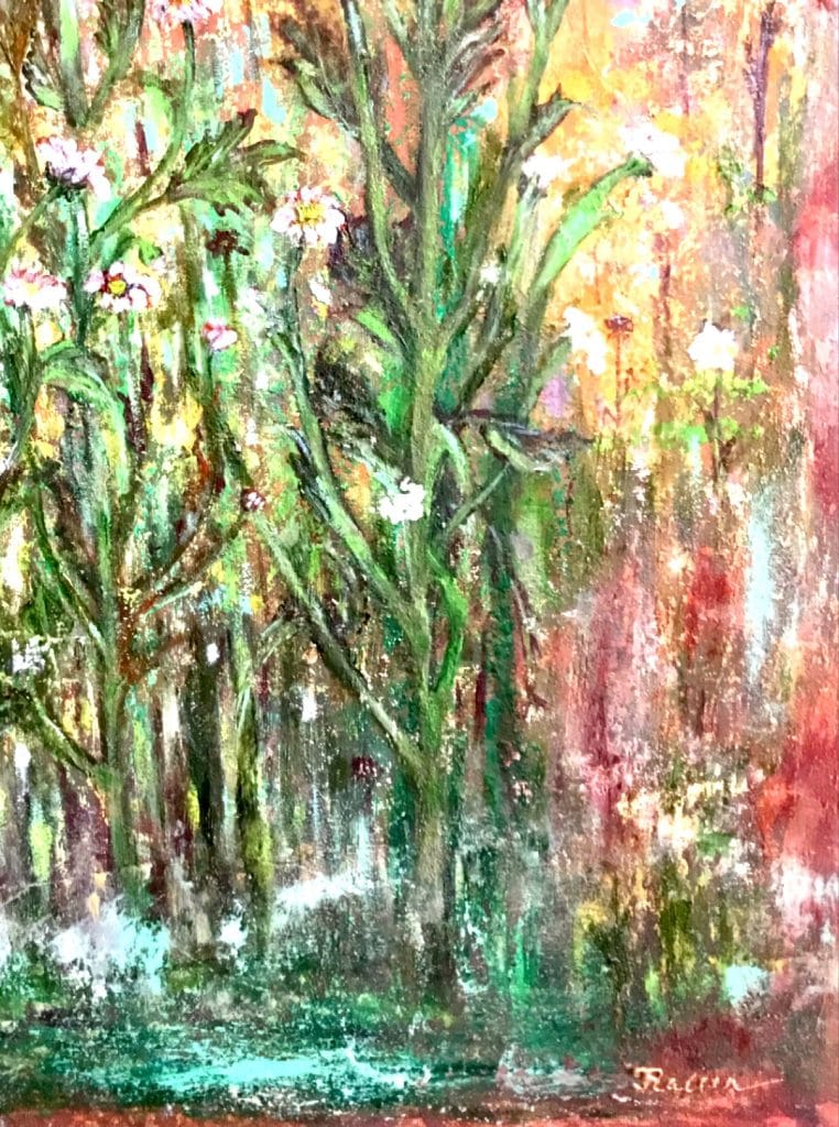 Mysterious strawberry forest,original oil painting,buy art,buy a painting