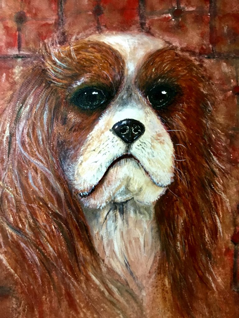 Cavalier King Charles watercolour painting to buy