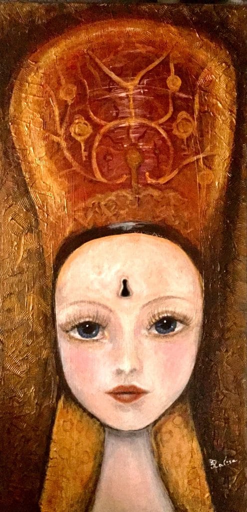 Princess,original painting,young woman portrait,acrylic painting,buy art