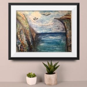 Watercolor fantasy painting for sale