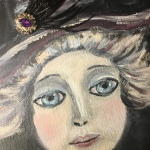 Doll painting on canvas