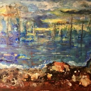 Fantasy painting on yupo paper for sale