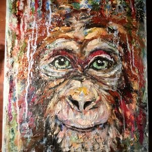 Monkey pop art painting for sale