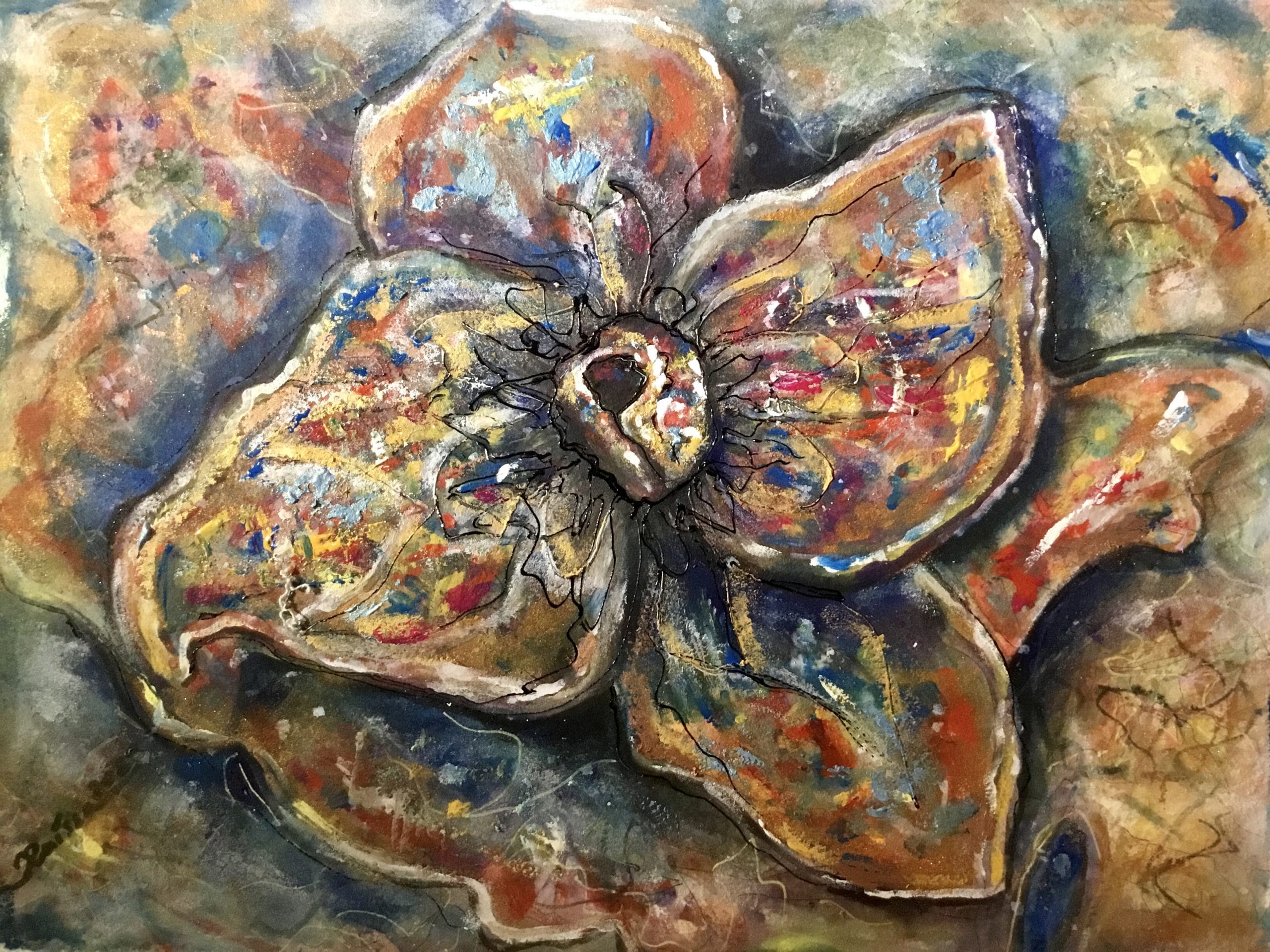 Magic flower painting for sale