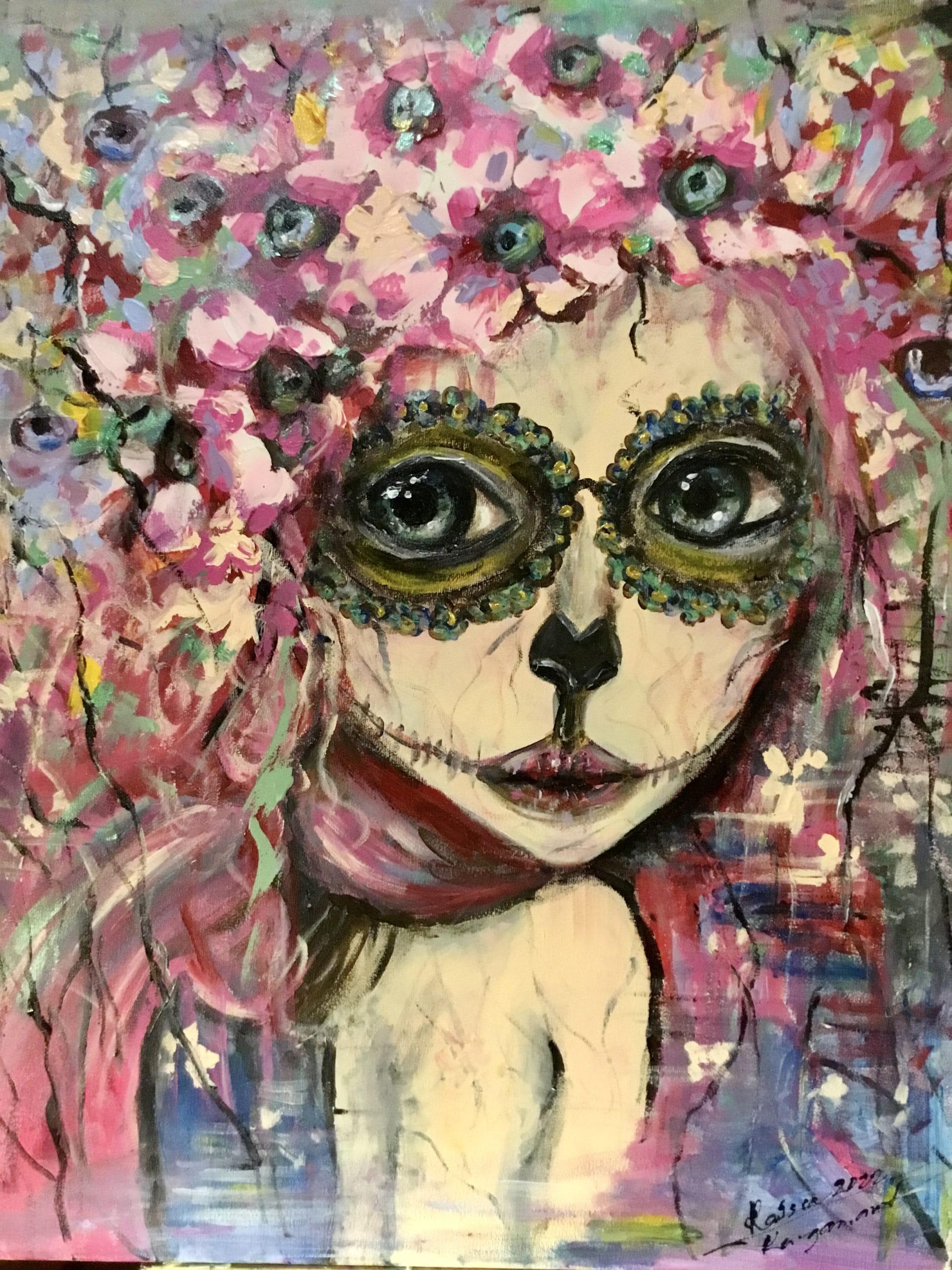 Santa Muerte painting for sale