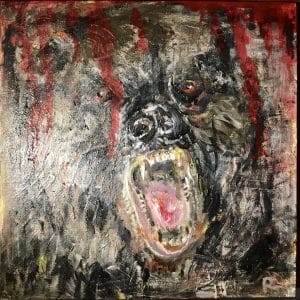 Roaring bear painting for sale