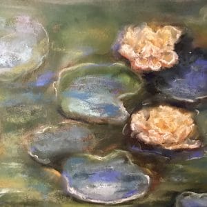 Waterlillies pond painting for sale