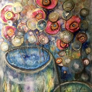 Original watercolour mix media painting for sale
