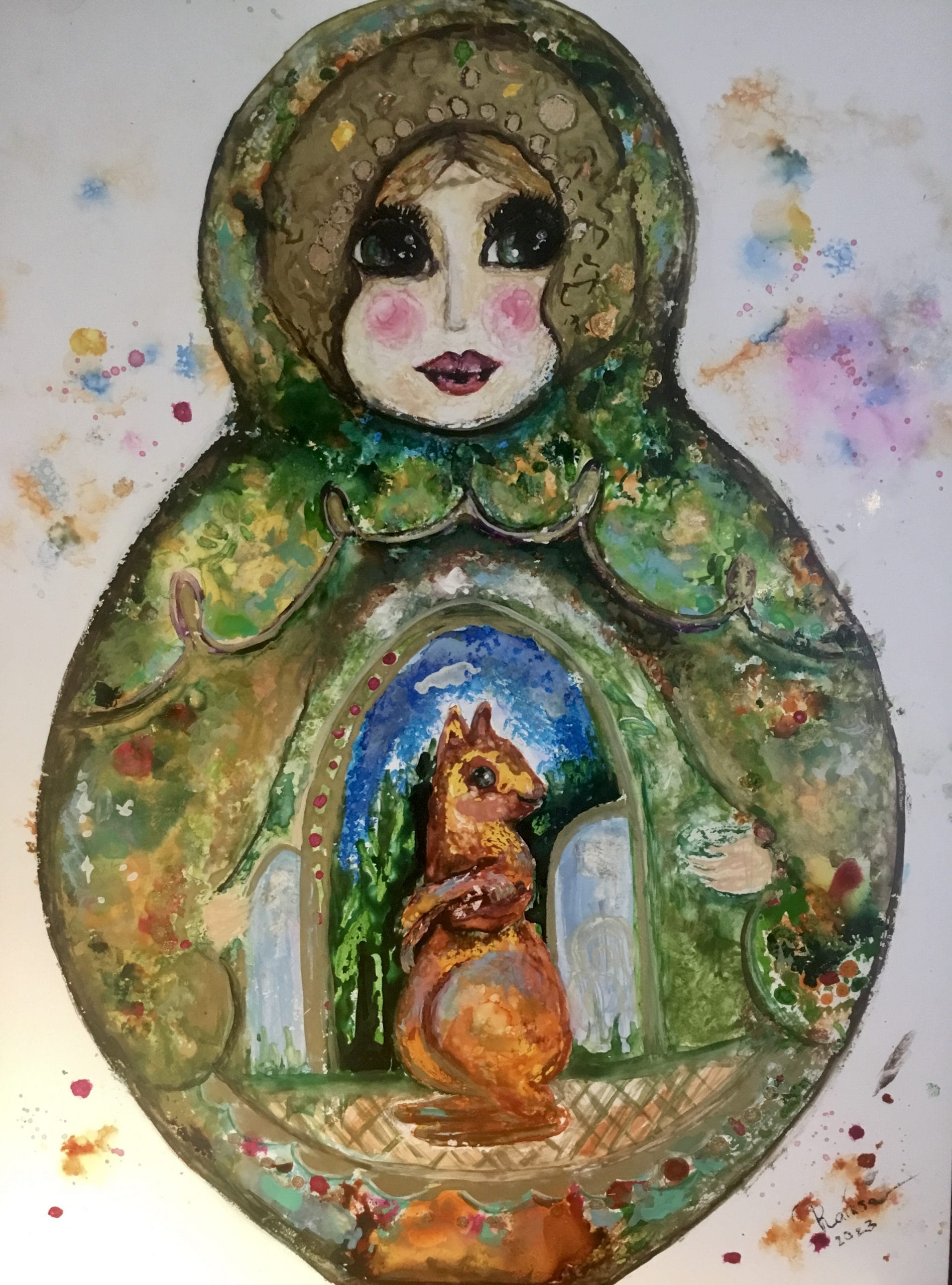 Russian doll modern artwork for sale