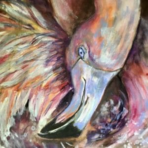 Flamingo painting for sale