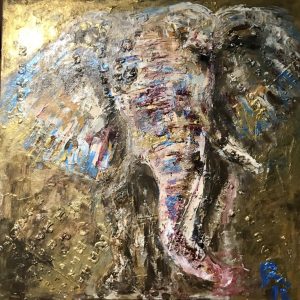 Elephant original wall art