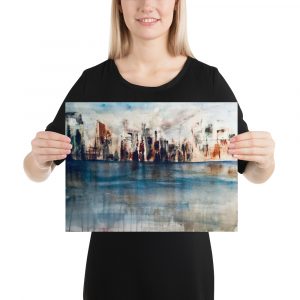 New york watercolor painting