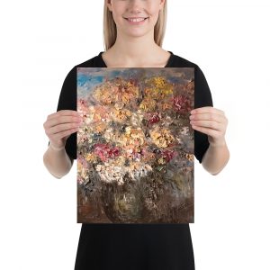 Chrysanthemums oil painting