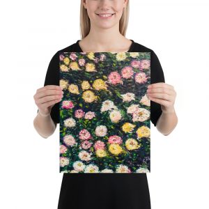 Chrysanthemums oil painting