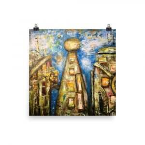 Fantasy town poster
