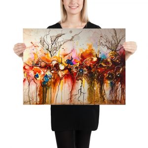 Fantasy flowers on yupo paper
