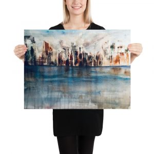 New york watercolor painting