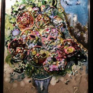 Fantasy painting on glass for sale
