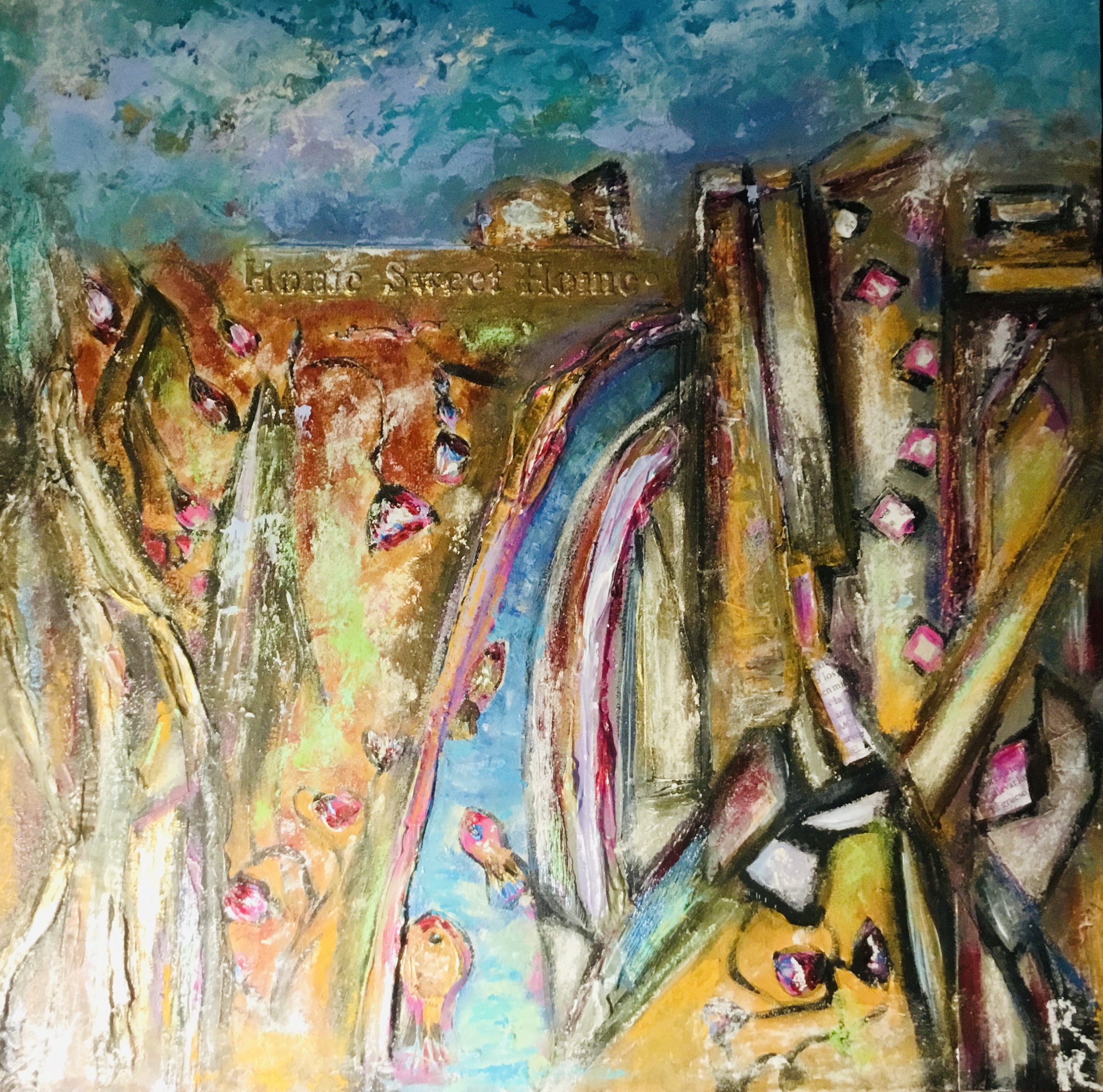 Cityscape painting