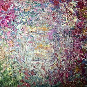 Abstract flowers painting