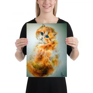 Ginger cat poster for sale online