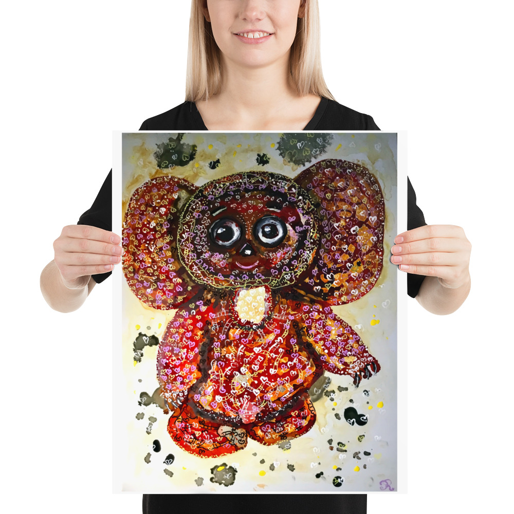 Cheburashka painting