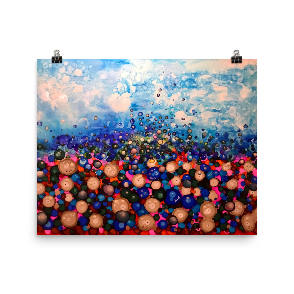 Alcohol inks painting for sale