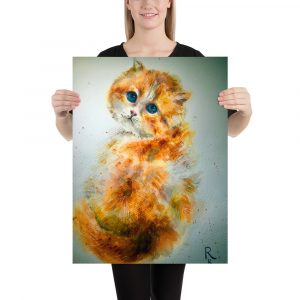 Ginger cat poster for sale online
