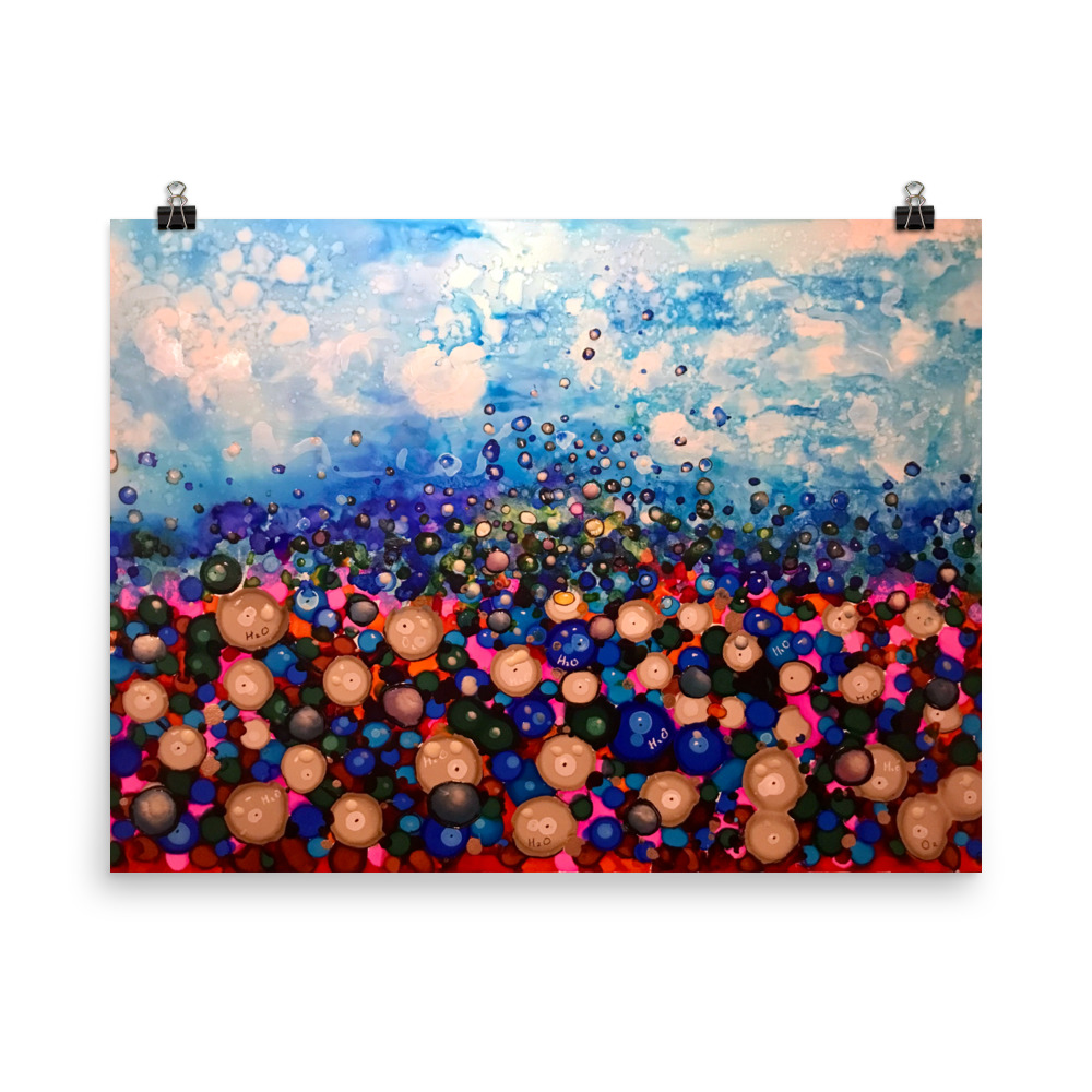 Alcohol inks painting for sale