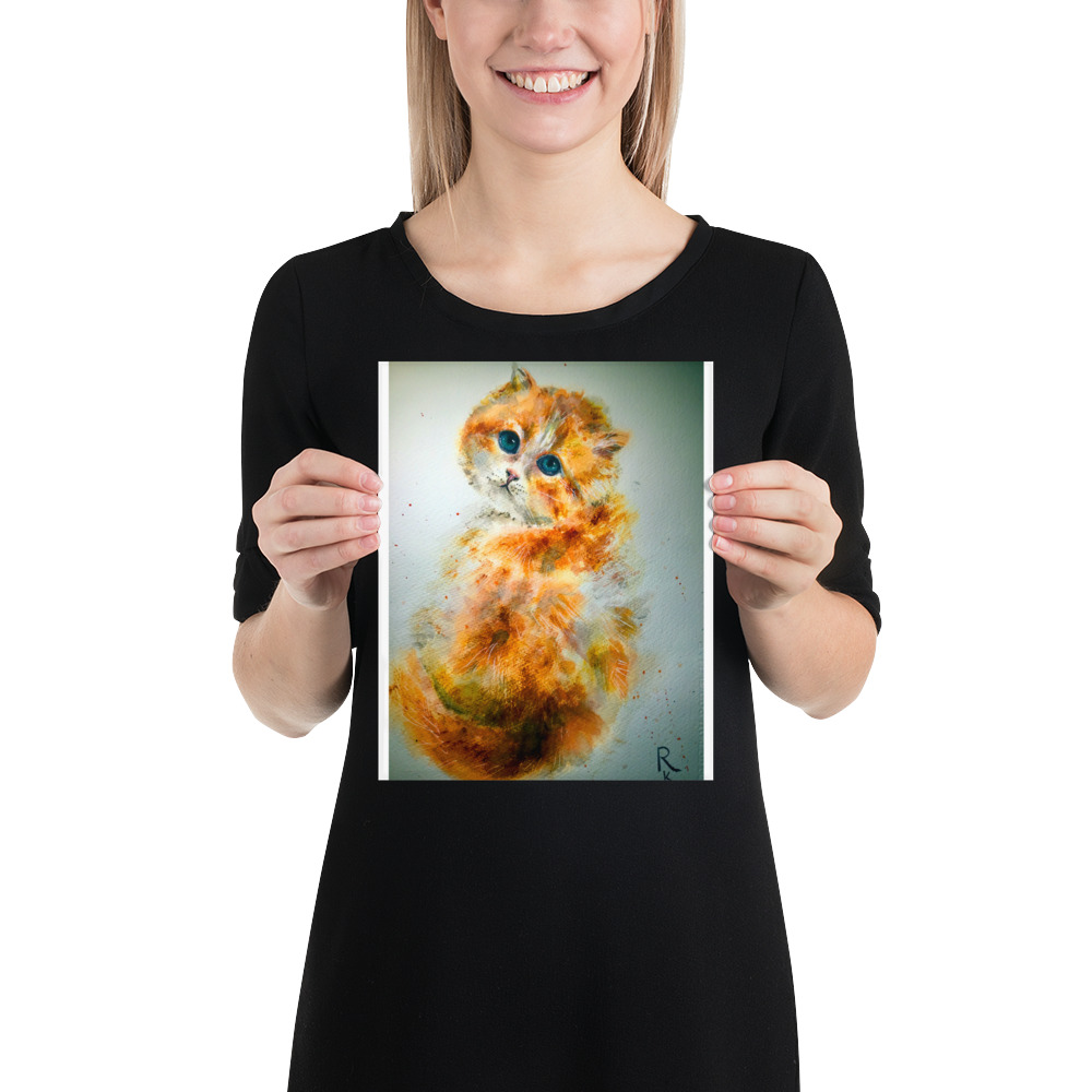 Ginger cat poster for sale online