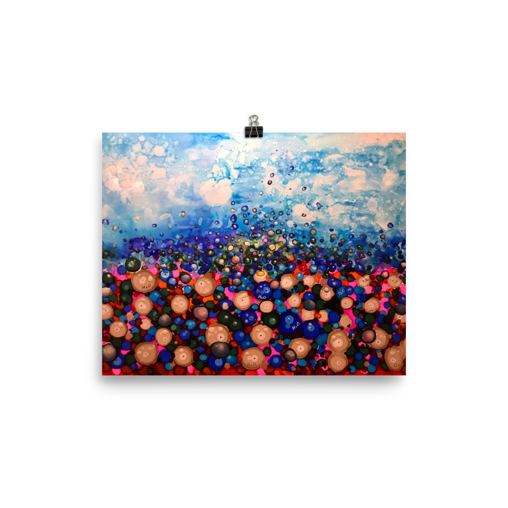 Alcohol inks painting for sale