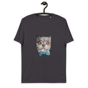 Cat in a bow tie t shirt