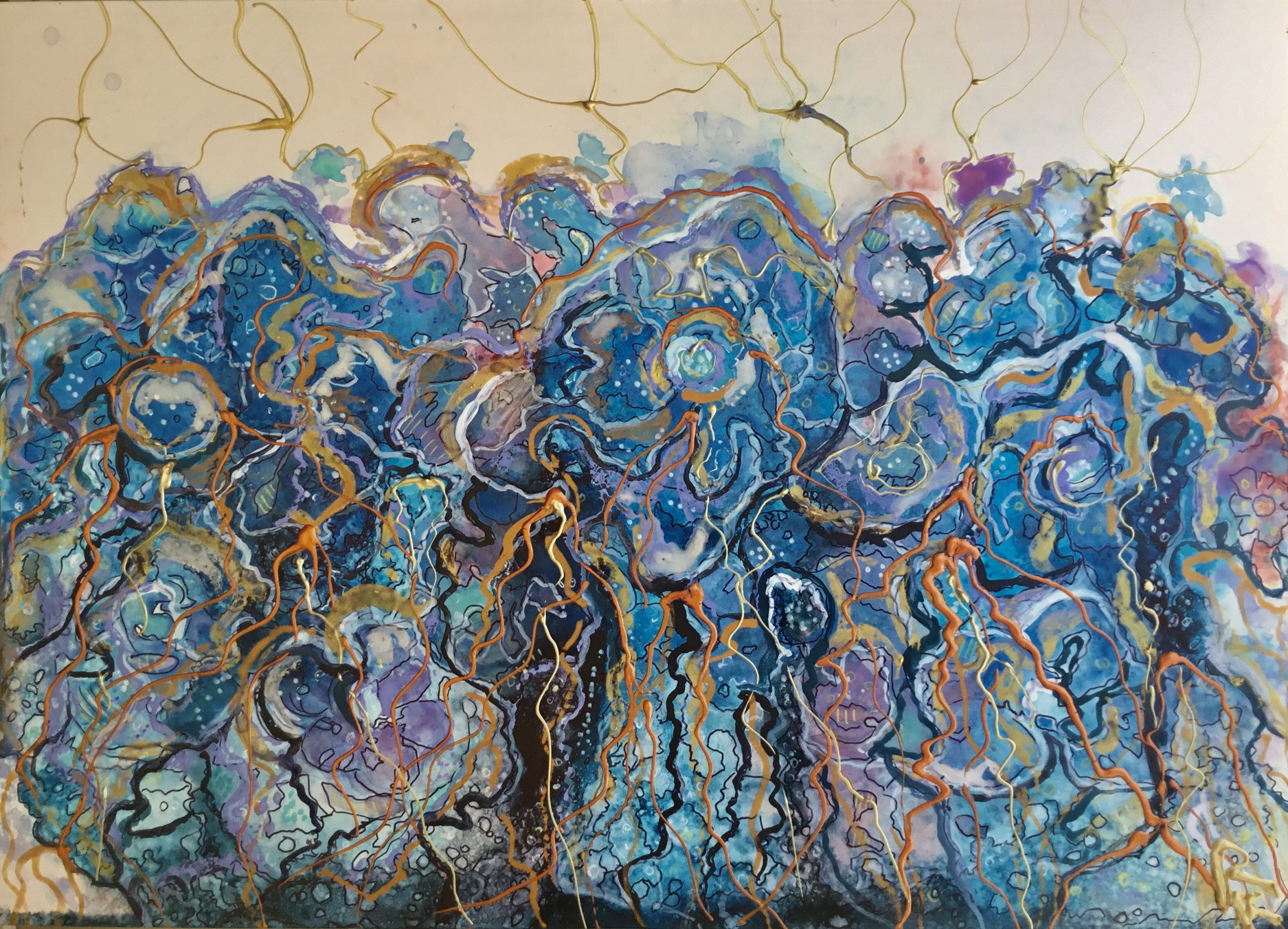 Blue fantasy poster
