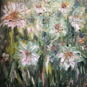 Daisies original oil painting