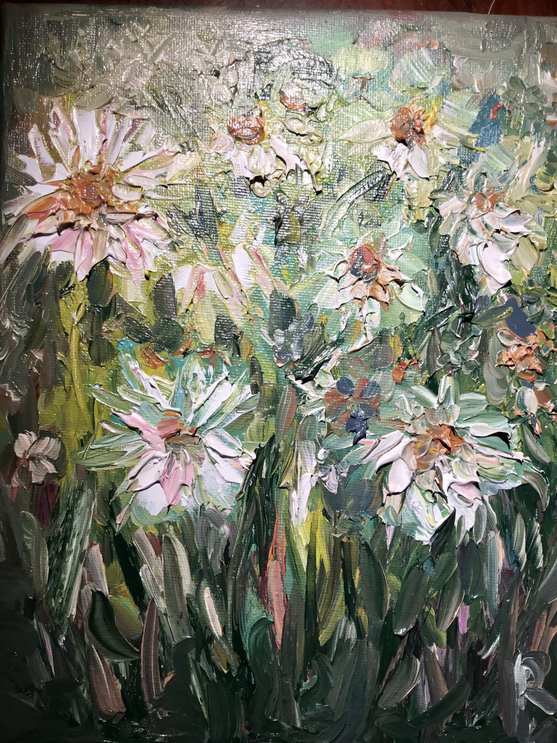 Daisies original oil painting