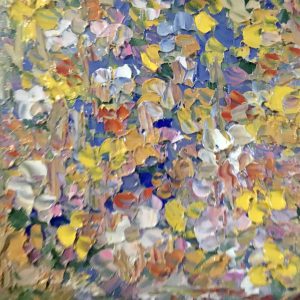 Abstract flowers wall art