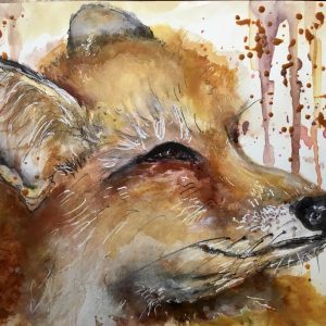 Fox painting for sale