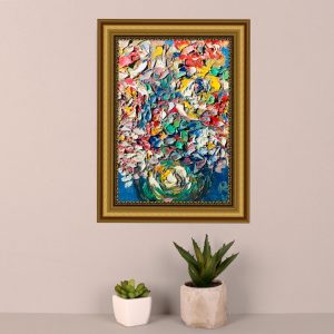 Flowers impasto oil painting