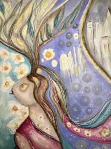 Watercolor fantasy painting for sale