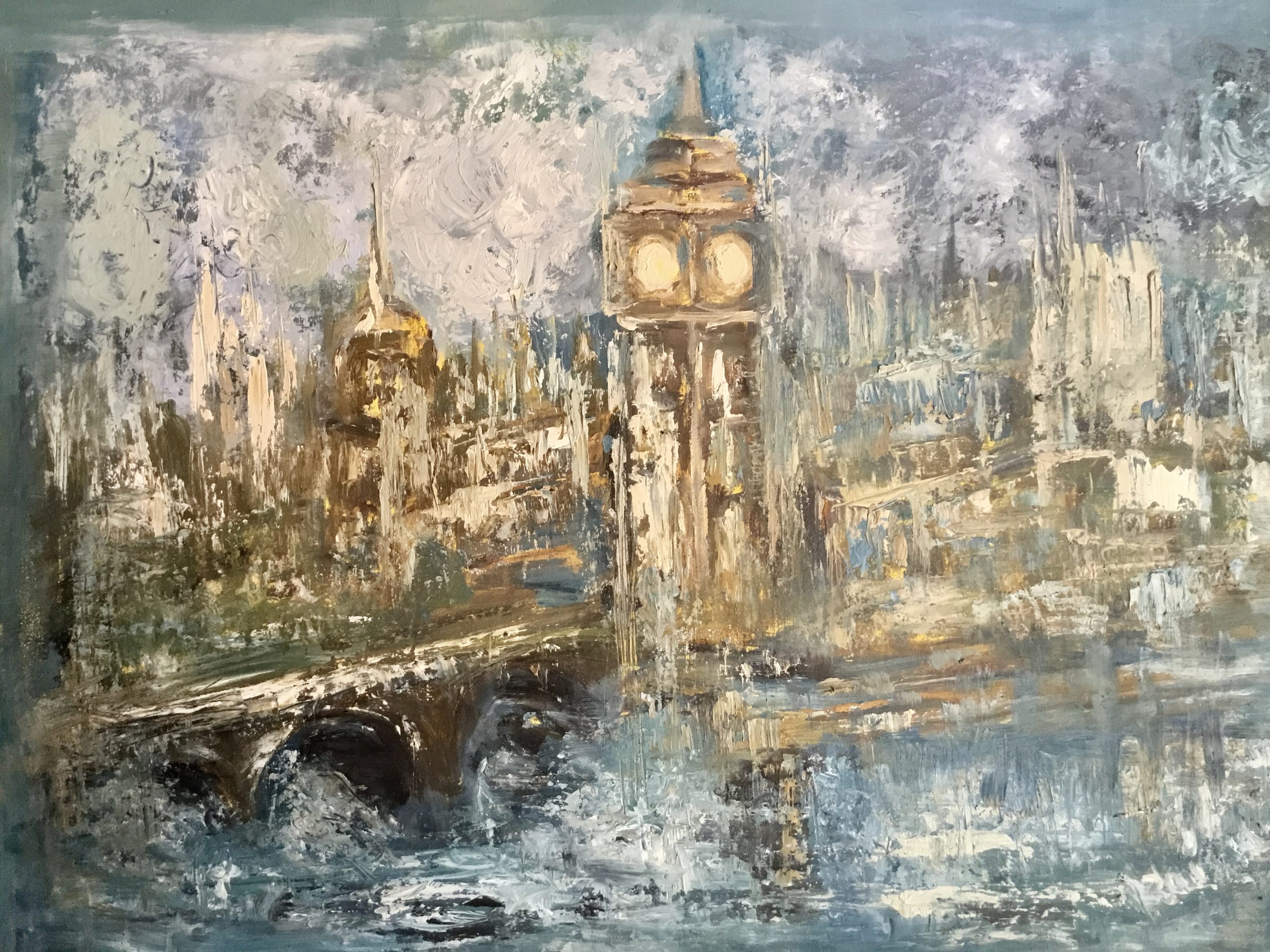 London oil painting abstract fantasy wall decor for saler