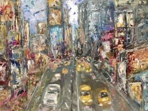 New York oil painting on canvas