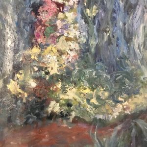 Mysterios garden original oil painting for sale