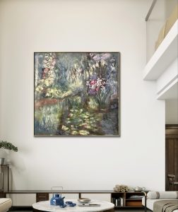 Mysterios garden original oil painting for sale