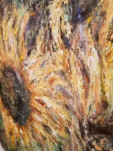 Sunflowers large canvas oil painting 