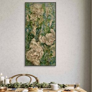 White magnolias original oil painting