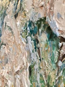 White magnolias original oil painting 