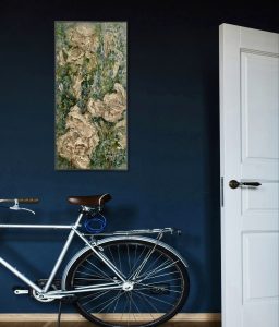 White magnolias original oil painting 