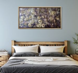 Floral Galaxy-original oil painting on large canvas